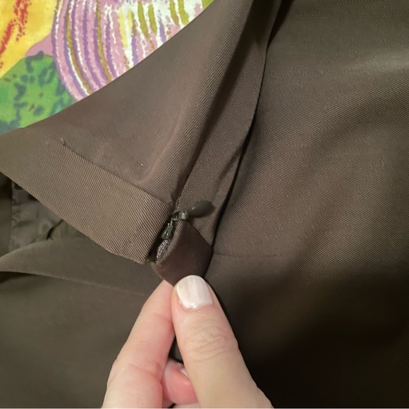 MOSCHINO CHEAP AND CHIC Vintage Fully Lined Brown Pencil Skirt - Picture 12 of 14